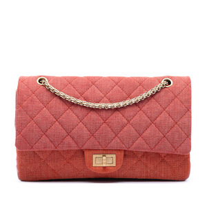 Pre-Loved Chanel Tricolor Quilted Denim Reissue 2.55 Double Flap 227